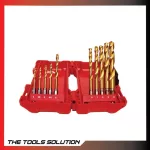 Milwaukee Drill Drill Set Titanium Red Hex HSS-G Titanium 48894759 10 flowers