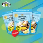 Crispy Coconut with Durian 65 grams, 3 sachets/pack/Coconut Chips with Durian DIP 65G 3BAGS/Pack Brand Timma, Chimma Brand