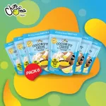Crispy coconut with 65 grams of durian dipped in 6 sachets/pack/Coconut Chips with Durian Dip 65G 6BAGS/Pack Brand Timma, Chimma Brand