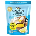 Crispy coconut with 65 grams of durian dipped in 6 sachets/pack/Coconut Chips with Durian Dip 65G 6BAGS/Pack Brand Timma, Chimma Brand