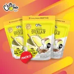 Crispy durian with 50 grams of coconut milk, 3 sachets/pack/Freeze-Dried Durian with Coconut Milk Dip 50g 3BAGS/Pack Brand Timma, Chimma Brand