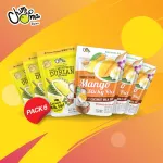 Crispy durian+sticky rice with mango with dip coconut milk / Freeze Driedo & Freeze Durian Sticky Rice with Coconut Milk Dip 6BAGS / Pack
