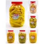 Pickled fruit, 1 kg bottle + 100 grams of salt chillies