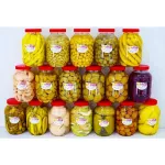 Pickled fruit, 1 kg bottle + 100 grams of salt chillies