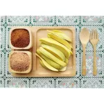 Pickled fruits, mango, peeled, pickled, natural salt, jar, 1,000 grams + chilli, delicious salt