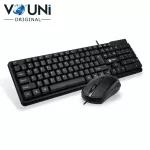 Vouni keyboard and wireless mouse model T13 Wired Keyboard and Mouse Set E2757Y
