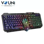 Vouni, keyboard, wireless, Gaming Home Office Illuminated Keyboard Mouse Set E2903Y