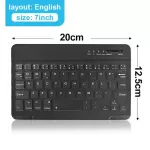 Mini Wireless Keyboard Bluetooth Keyboard for iPad Phone Tablet Rubber Keycaps Rechargeable Keyboard for Android ios Windows