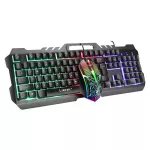 Keyboard mouse set to play games with a backlight, computer equipment, keyboard, mechanical + mouse TH30977