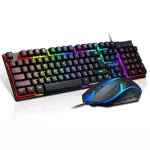 Tf200 Wired Backlit Keyboard Mouse Combos Character Glowing Game Usb Mechanical Feel Touch Gaming Keyboard And Mouse Kits