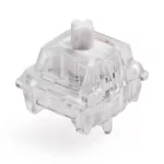 Lcet Ice World Switch Rgb Linear 50g Switches For Mechanical Keyboard Mx Stem 5pin Clear Body White Stem
