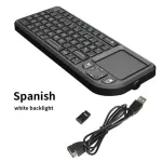 A8 Wireless Keyboard Computer Lap Cordless 3-In-1 Mini Keyboard Touchpad Mouse Spanish Russian English Keyboard