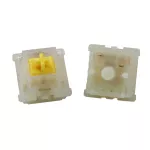 S Gateron Milky Yellow MX 5 Pin Switches SHAFT for All MX Mechanical Keyboard Support 4 Pin RGB