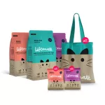 Lifemate, cat food, cat food, grows for cats outside the house, 1 year or more, including salmon, mackerel, sea fish, each size 1.3 kg.