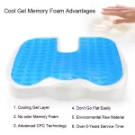 Memory foam seat with cold gel