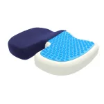 Memory foam seat with cold gel