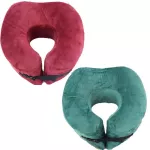 Special thicker foam neck pillow supports the body.