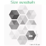 Beautiful sticker wall stickers for decorating 10 pieces. Hexagonal Sticker for Decoration Set of 10 Pieces.