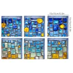 6 pieces of bathtub, 3D Sticker for Bathub Decoration Set of 6 Pieces