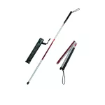 ABLOOM Aluminum Blur Blind Cane, Reflective Red, Aluminum Cane