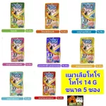 Cat lick Torotoro 15 g, pack 5 sachets, price 39 baht, amount 1 sachet