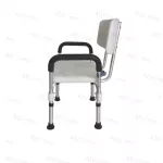 Aluminum shower chairs with backrest and armrests