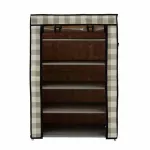 Galaxy shoe cabinet 5-layer shoe rack with ayy-9999-5 brown cover