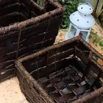 Cemetery baskets / weaving baskets / empty baskets / gift baskets - bamboo wash