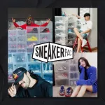 Clip Pac Sneaker Pac, 6 boxes, SIDE view, strong side, stacked in 2 colors.