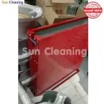 Sun Brand โต๊ะพับเหล็กแผ่นเมทัลชีท สีแดง ขนาด 75x180x75 ซม. โต๊ะพับ โต๊ะขายของ โต๊ะวางของ