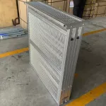 Sun Brand ตะแกรงเหล็กพับ สีเงิน ขนาด75x180x75 ซม. พ่นสีกันสนิมอย่างดีป้องกันสนิม