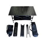 Folding table for black Camping immediately.