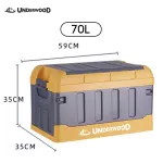 กล่องเก็บของ กล่องพับได้ Underwood Camping/Trunk folding box กล่องเก็บของมีฝาปิด กล่องแคมป์ปิ้ง กล่องอเนกประสงค์