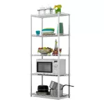 Jumper, storage shelf, steel layer, rust -proof coated 5 -layer multi -purpose shelf supports more than 75 kg.
