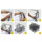 ชั้นวางเอกสาร ถาดใส่เอกสาร Paper Tray Organizer 3 Tier, 4 Tier