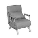 MONZA โซฟาเบดปรับนอนได้ เตียงโซฟา เตียงนอนปรับระดับ เตียงพับเก็บได้ สีเทา 1 ชิ้น ฟรี หมอน 1 ใบ