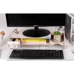 ชั้นวางจอ คอมพิวเตอร์ เก็บของ ลิ้นชัก จัดระเบียบโต๊ะทำงาน อุปกรณ์สำนักงาน ออฟฟิต ที่วางจอคอม แก้ปวดคอ หลัง ออฟฟิตซินโดรม