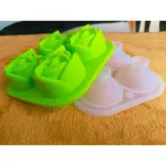Silicone Ice Rose Block Silicone, 4 ice shaped ice that made ice printing ice, ice Silicone jelly print