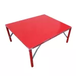 Sun Brand โต๊ะอเนกประสงค์ ขนาดเล็ก สีแดง ขนาด 75x85x35 ซม. แข็งแรง ทนทาน พับเก็บได้ โต๊ะเตี้ย