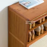 Shoes Shoe rack Shoes Strong, durable wooden shoes, saving space Wooden cabinet