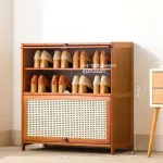 Shoes Shoe rack Shoes Strong, durable wooden shoes, saving space Wooden cabinet