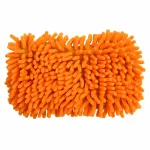 GALAXY ฟองน้ำเช็ดทำความสะอาด ไมโครไฟเบอร์ 2 in 1 รุ่น QC-012 สีส้ม