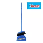 Swash Long Handle Dustpan Set Blue, a broom set with a long handle