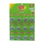 Scotch Brite Stainless Ball 14 G x 12 PCS. Scotch-Bright Stein Stainless Size 14 grams.
