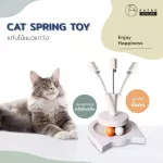 KAFBO CAT SPRING TOY Cat toys Wooden platform for cats Cat balls