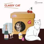 KAFBO Cube Classy Cat Sticker, Cat Cat Cat, White Cat Sticker