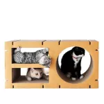 KAFBO Home Rectangle -CIRCLE SHAPE L - Brown Cat Nail Cat Cat Cat Cat Cat Cat Cat Scratcher Cat House