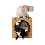 KAFBO HOME SEMI-CIRCLE SHAPE S - Brown ที่ลับเล็บแมว ของเล่นแมว บ้านแมว เฟอร์นิเจอร์แมว Cat Scratcher Cat Toy Cat House