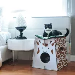 KAFBO SAFARI GIRAFFE กล่องบ้านแมว ลายยีราฟ