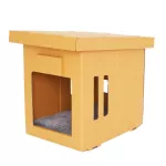 KAFBO DOG Loft with Gray Bed Pad, free dog and cat sticker, dog toy